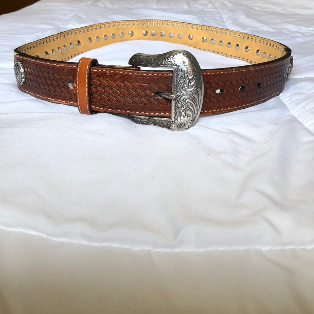 Nocona Mens Rhinestone Western Belt